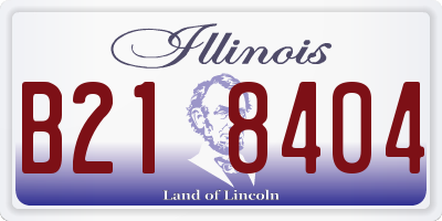 IL license plate B218404