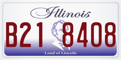 IL license plate B218408