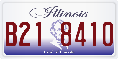 IL license plate B218410