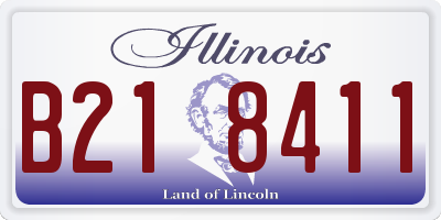 IL license plate B218411