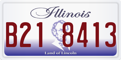 IL license plate B218413