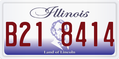 IL license plate B218414