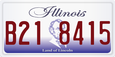 IL license plate B218415