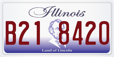 IL license plate B218420