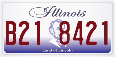 IL license plate B218421