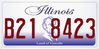 IL license plate B218423
