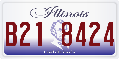 IL license plate B218424