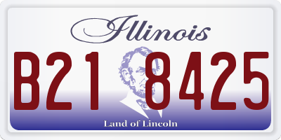 IL license plate B218425