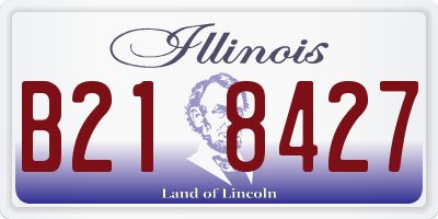 IL license plate B218427