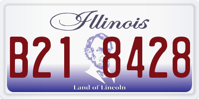 IL license plate B218428