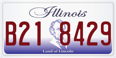 IL license plate B218429