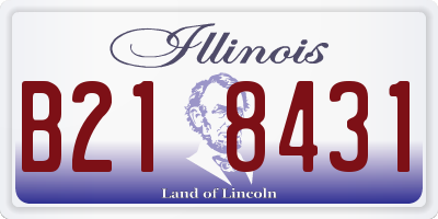 IL license plate B218431