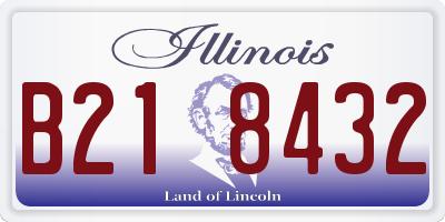 IL license plate B218432