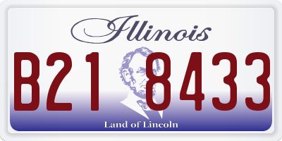 IL license plate B218433