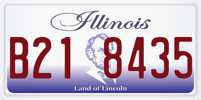 IL license plate B218435