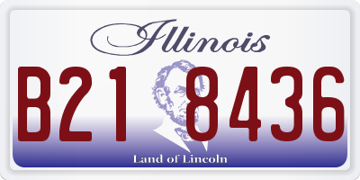 IL license plate B218436