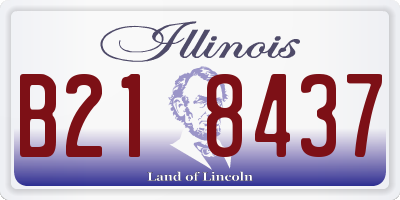 IL license plate B218437
