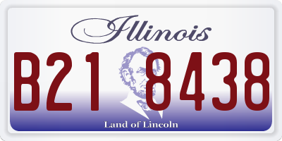 IL license plate B218438