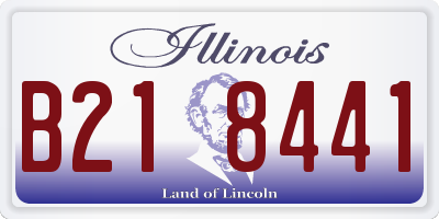 IL license plate B218441