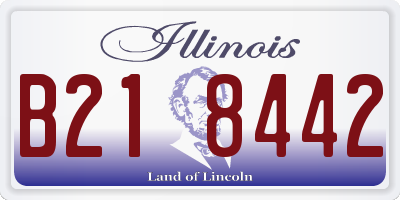 IL license plate B218442