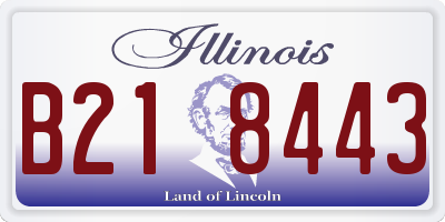IL license plate B218443