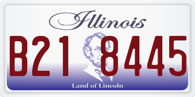 IL license plate B218445