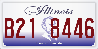IL license plate B218446