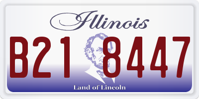 IL license plate B218447