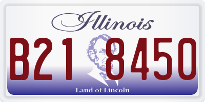 IL license plate B218450