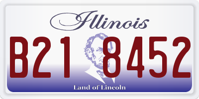 IL license plate B218452