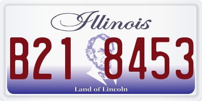 IL license plate B218453