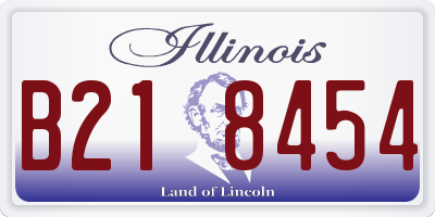 IL license plate B218454