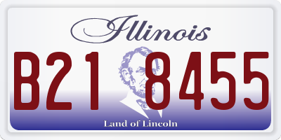 IL license plate B218455