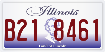 IL license plate B218461