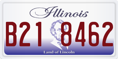IL license plate B218462