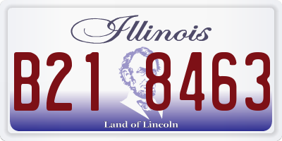 IL license plate B218463