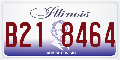 IL license plate B218464