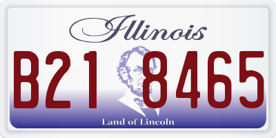 IL license plate B218465