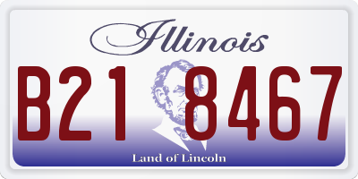 IL license plate B218467