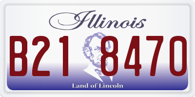 IL license plate B218470