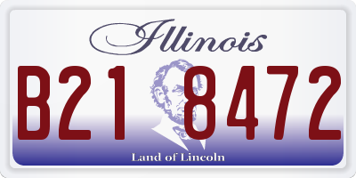 IL license plate B218472