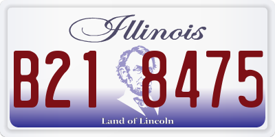 IL license plate B218475