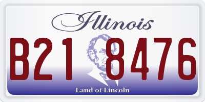 IL license plate B218476