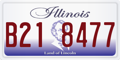 IL license plate B218477