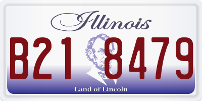 IL license plate B218479