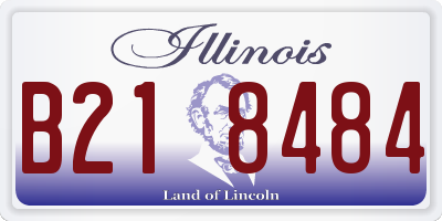 IL license plate B218484