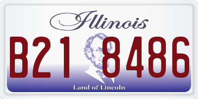IL license plate B218486