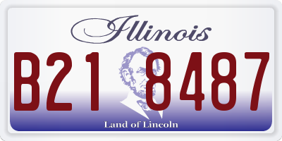 IL license plate B218487