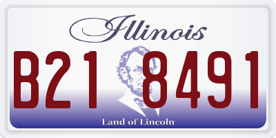 IL license plate B218491