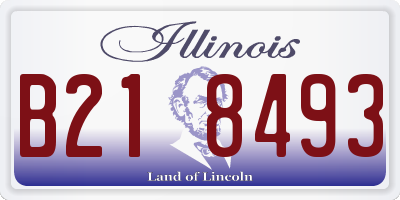IL license plate B218493